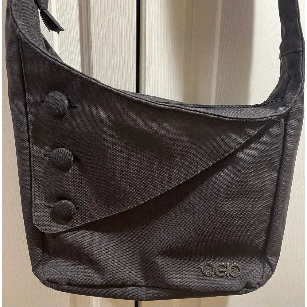 OGIO Brooklyn Bag Gray Messenger Padded Laptop Shoulder Crossbody School Purse